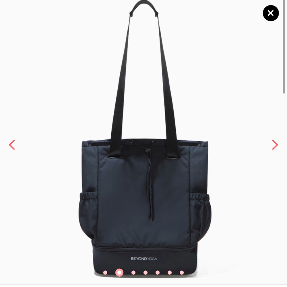 NWT Beyond Yoga Black Convertible Gym Bag